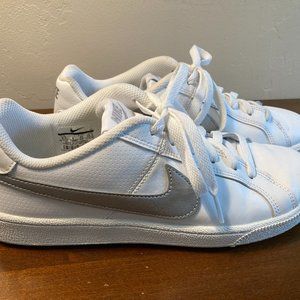 Nike Women's Leather White Sneakers 8.5